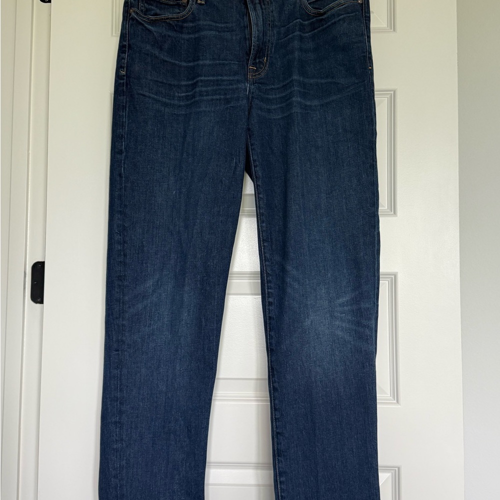 Lands' End Blue Denim Jeans Square Rigger Style